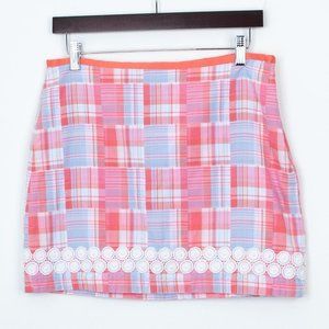 Vineyard Vines Madras Plaid Skirt Size 4